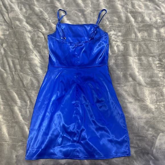 Akira Royal Blue Mini Dress Size Small - Picture 2 of 3